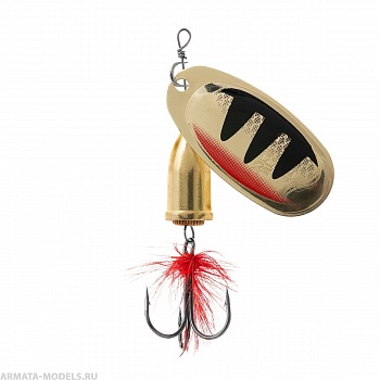 Блесна вращ. Gidra №3, 9гр Perch с мухой (PR-SPRH12P-3) Premier