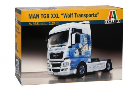 3921ИТ Грузовик  MAN TGX XXL WOLF TRANSPORTE Italeri