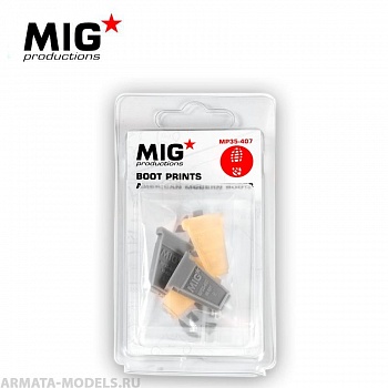 MP35-407 аксессуары для моделей из пластика BOOT PRINTS  American Modern Boots