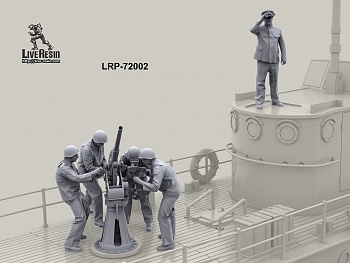 LRP-72002 Артиллерийский расчет катера Малый Охотник отражает атаку - расчет 2 (5 фигур)