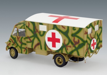 35417 Lastkraftwagen 3.5 AHN с будкой, Германская военная машина скорой помощи 2 МВ ICM 35417 Lastkraftwagen 3.5 AHN с будкой, Германская военная машина скорой помощи 2 МВ ICM
