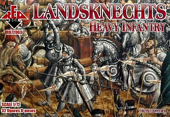 RB72063 Фигуры Landsknechts (Heavy Infantry) 16th century  RB72063 Фигуры Landsknechts (Heavy Infantry) 16th century