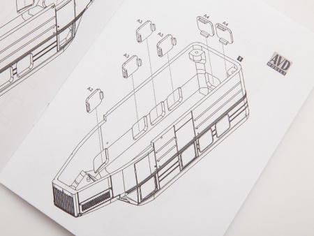 4072AVD Сборная модель Автодрезина ПД-1 AVD Models