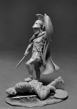 VD-54015(M). Греческий командир и персидский воин, 5 век до н.э. (комплект из 2 фигур) 54 мм. Материал - белый металл.