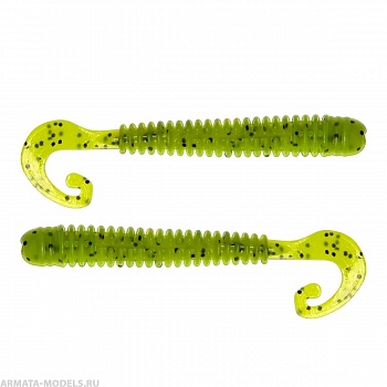 Твистер Credo Long Body 2,95"/7,5 см Pepper Lime 12шт. (HS-9-009) Helios