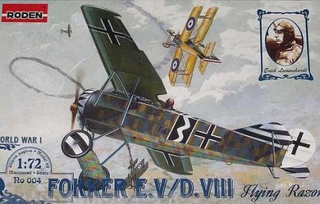 Rod004 Самолет FOKKER EV/DVIII Roden