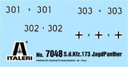 7048ИТ Танк Pz..Kpfw.  173 Jagdpanther Italeri