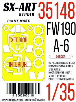 35148SX Окрасочная маска Fw 190A-6 double-sided (Border)