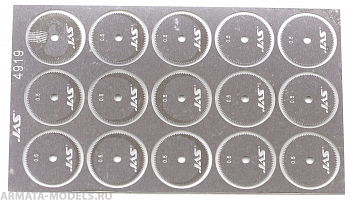 4919J Диск для ревитера d 15 мм, шаг 0,5 мм, 15 шт.