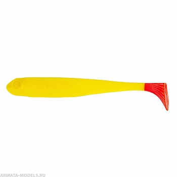 Виброхвост Jumbo 4,95"/12.5 см Yellow RT 5шт. (HS-7-038) Helios