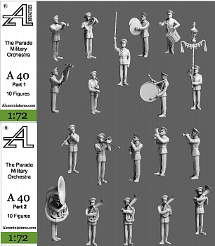 А40 Парад Военный оркестр часть 1, часть 2 1:72