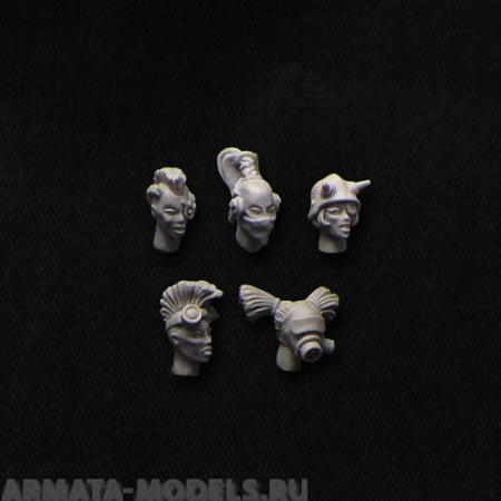 fem-head-punk female heads punk-style (5pcs) BROTHER VINNI's