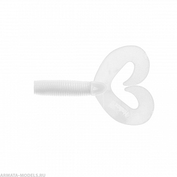 Твистер Credo Double Tail 1,96"/5 см White 10шт. (HS-27-001) Helios