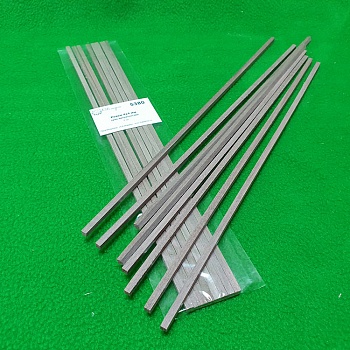 5380 рейки 4х4 мм - длина 300 мм - 8 шт - орех американский