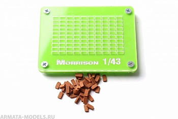 200uki043 Форма со сборочным шаблоном для изготовления мини-кирпичиков в масштабе 1:43 200uki043 Форма со сборочным шаблоном для изготовления мини-кирпичиков в масштабе 1:43