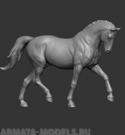 CHM-54140. Животные: Лошадь №4. 54 мм. Материал - смола. Chronos Miniatures