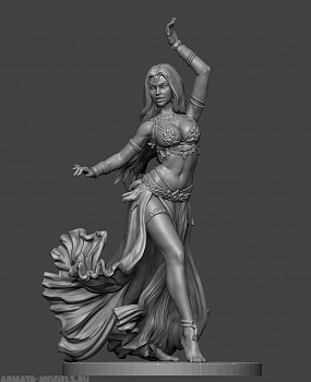 CHM-75021. Восточный танец: Девушка №1. 75 мм. Материал - смола.