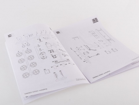 1305AVD Сборная модель КАМАЗ-4350 4х4 Мустанг (рестайлинг) AVD Models