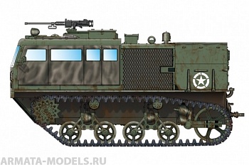 82920 Транспортер M4 High Speed Tractor 3-in/90mm 1/72 82920 Транспортер M4 High Speed Tractor 3-in/90mm 1/72