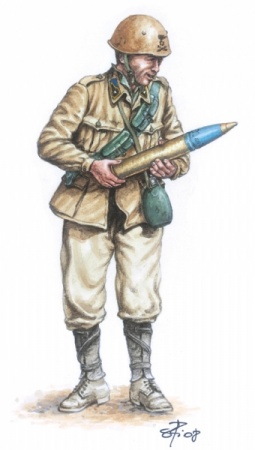 Набор фигурок 6122ИТ Итальянская зенитка с рачетом Italeri