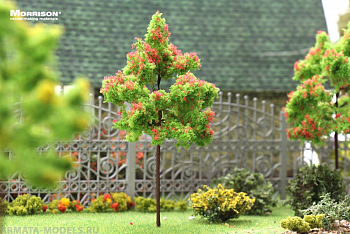 011dcv012 Красное цветущее дерево для макета. Высота 10 см. 011dcv012 Красное цветущее дерево для макета. Высота 10 см.