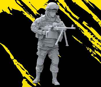 AM35897 Фигура пулеметчик ВС РФ