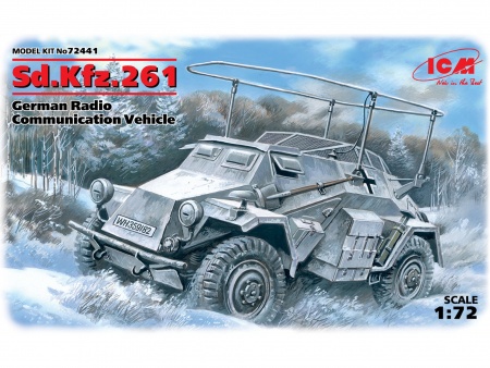 72441 Sd.Kfz.261, германский бронеавтомобиль радиосвязи ICM