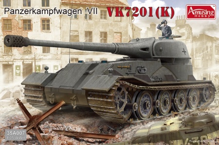AH35A007 Экспериментальный сверхтяжелый немецкий танк Panzerkampfwagen VK72.01(K) Amusing Hobby
