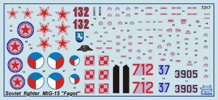 7317 Советский истребитель миг-15 1/72 Звезда