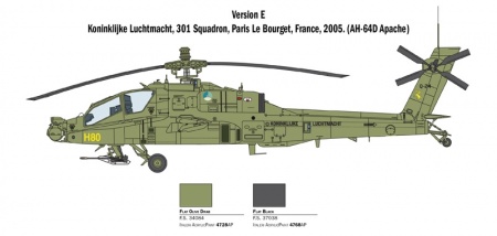 2748ИТ  ВЕРТОЛЕТ AH-64D APACHE LONGBOW Italeri