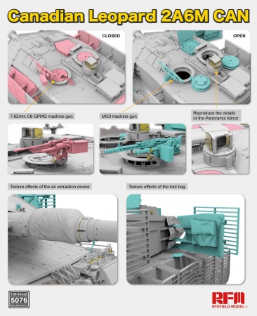 RM-5076 Canadian LEOPARD 2A6M CAN with workable Rye Field Model (RFM)