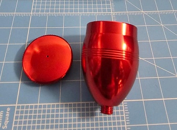 1532 Емкость с крышкой,  13 мл,резьба, алюминий НОВИНКА