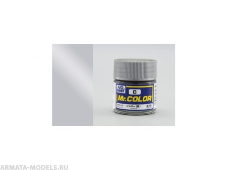 C008 Краска 10мл  SILVER