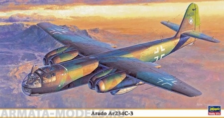 09845 Самолет Arado Ar234C-3 Hasegawa
