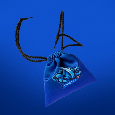 1172 Тканевый мешок с печатью (синий)