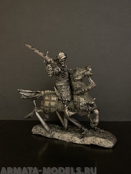 4091ТБ ВИМ, бургундский конный рыцарь замахивается мечем на скаку