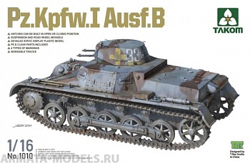 1010T Немецкий танк Pz.Kpfw.I Ausf.B 1/16