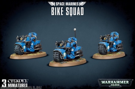 48-11GW Набор Космодесант. Мотоотряд (Space Marines Bike Squad)