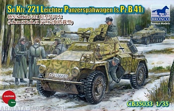 CB35033  Танк Sd.Kfz.221 Leichter Panzerspahwagen (s.Pz.B.41) (Bronco Models) 1/35