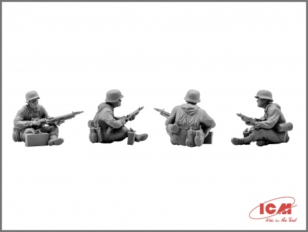 Набор фигурок 35634 Фигуры Германский танковый десант (1942-1945) ICM Набор фигурок 35634 Фигуры Германский танковый десант (1942-1945) ICM