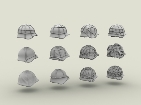 3112SOGA Набор советских касок СШ-36. SOGA Miniatures