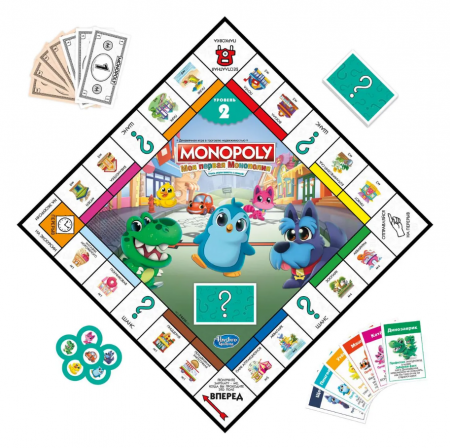 F4436121 Игра настольная Hasbro Games Монополия Джуниор 2в1