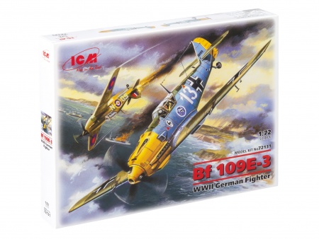 72131 Bf -109 E -3, германский истребитель ІІ Мировой войны ICM 72131 Bf -109 E -3, германский истребитель ІІ Мировой войны ICM