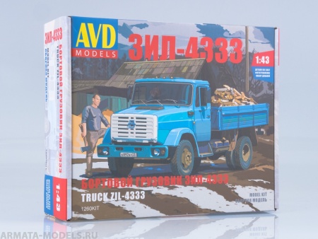 1260KIT Сборная модель ЗИЛ-4333 бортовой AVD Models