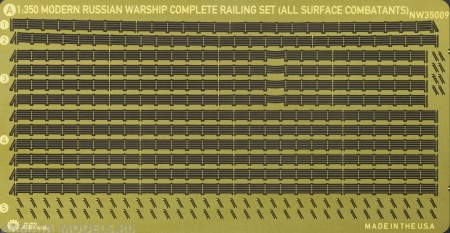 NW35009 ship railing set Modern Russia surface combatants