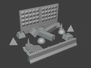 HE-72155 Миниатюра большой набор аксессуаров для диорамы