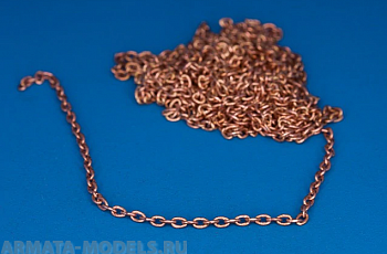 134 02RB Латунная цепочка Brass chain, L=1,9 D=1 134 02RB Латунная цепочка Brass chain, L=1,9 D=1