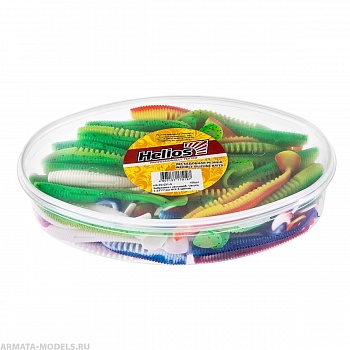 Набор приманок Varuna 4,33"/11см MIX 5 цветов 100шт. (HS-35-031-N) Helios