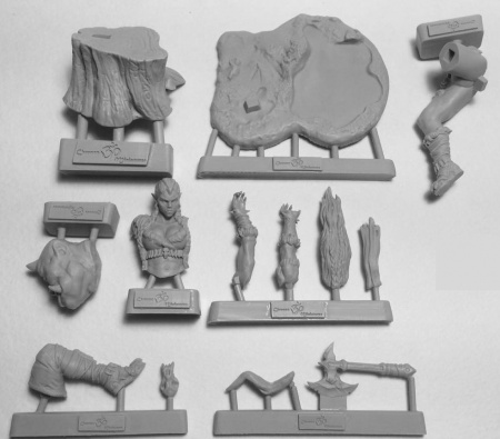 CHM-54148 Миры Фэнтези: Орчиха. 54 мм. Материал смола