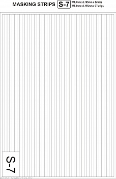 S-7 Masking Strips W3,0mm x L165mm x 8 strips S-7 Masking Strips W3,0mm x L165mm x 8 strips
